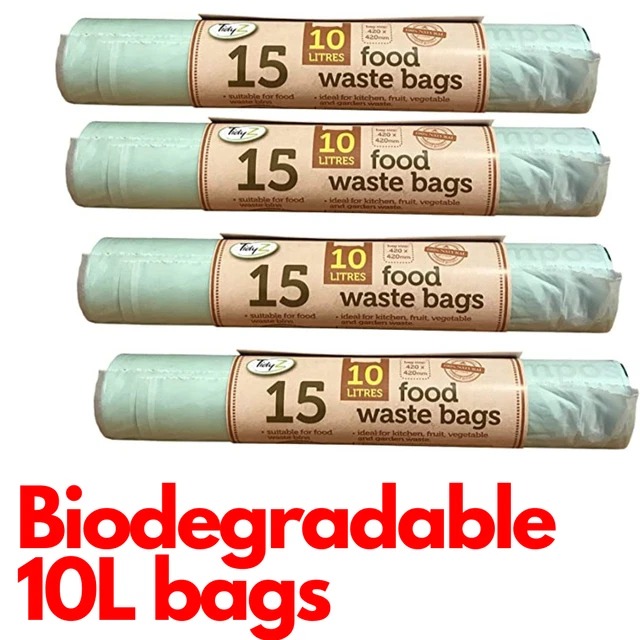 10L OR 5L Litre Caddy Biodegradable Food Waste Compostable Bags Kitchen