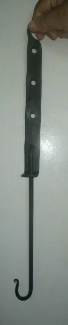 Vintage Wrought Iron Blacksmith Made 4 Hole Adjustable Trammel