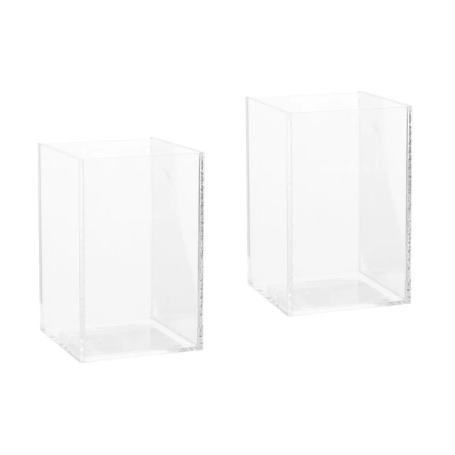 2 Pieces Aquarium Fish Tank Acrylic Office Glass Bowl Snail