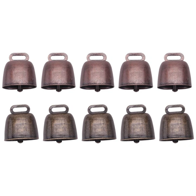 10PCS Cow Horse Sheep Grazing Small Brass Bells,Cowbell Retro Bell for Hors C7A9