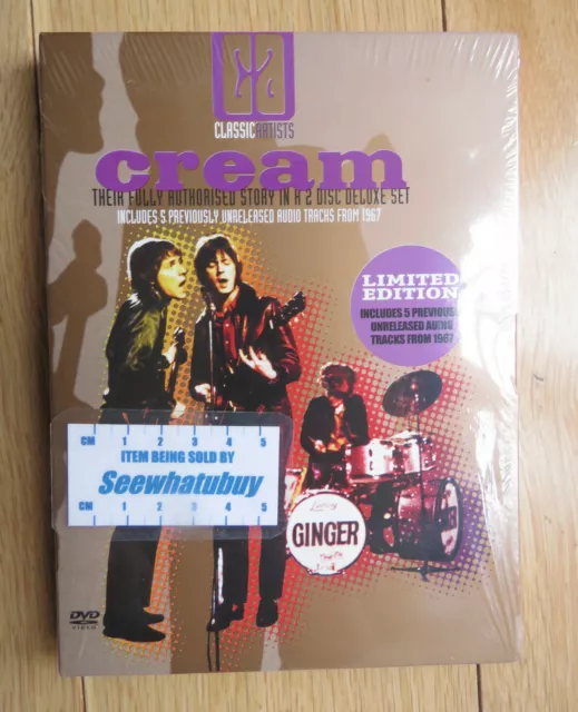 CREAM DVD/CD THEIR Fully Authorised Story 2-Disc Deluxe Set 