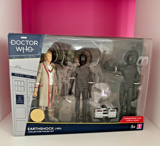 Set 3 Figure Doctor Who 14 Cm - Nemici E Alleati Del Decimo Dottore (Cyberman, Agente, Personaggio Storico)