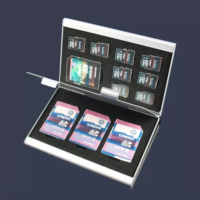 Caja de almacenamiento de tarjetas de memoria billetera Micro SD TF soporte protector para tarjetas estuche organizador