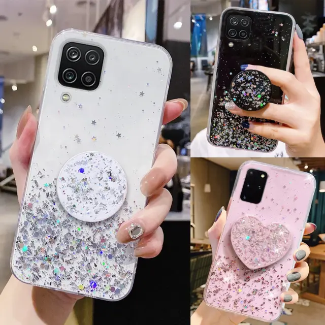 Shockproof Case For Samsung Galaxy S24 S23 S22 Plus Ultra S21 FE Glitter Cover