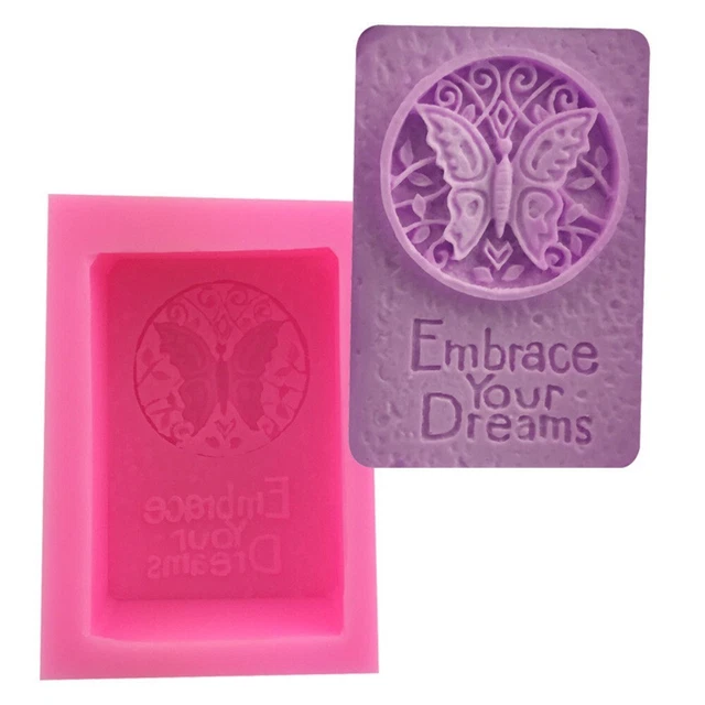 Pink Butterfly Silicone Molds Butterfly Flower Soap Molds  DIY Craft