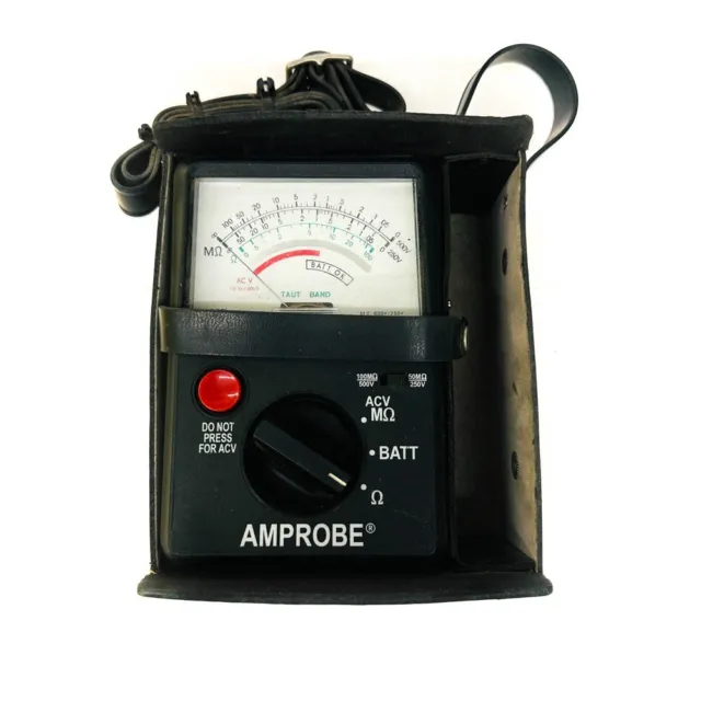 Amprobe AMB-2 Battery Powered Megaohmmeter Insulation Resistance Tester w/ Case