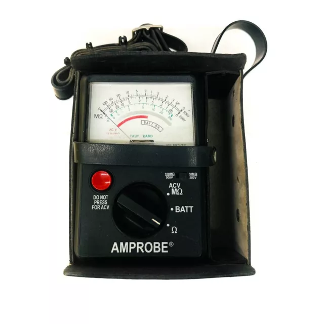 Amprobe AMB-2 Battery Powered Megaohmmeter Insulation Resistance Tester w/ Case