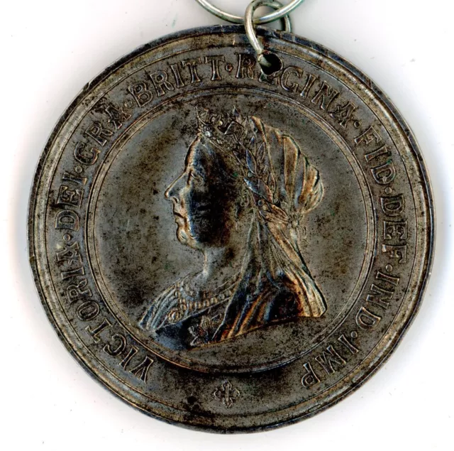 Queen Victoria Diamond Jubilee medal medallion Longest Reign antique #1 history