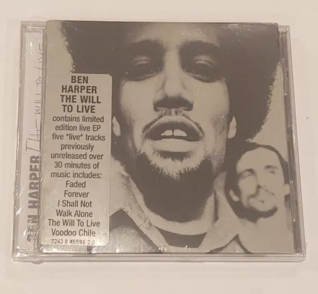 New 2 CD! Ben Harper -The Will To Live [Limited edition w/live CD] (1998,Virgin)