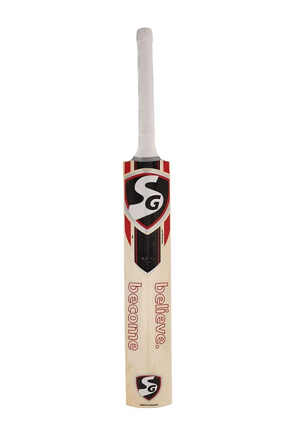 Batte De Cricket Saule Anglais Grade 1 – Housse Et Protège-orteils Inclus, Taille Manche Courte