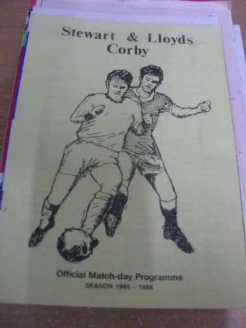 25/01/1986 Stewart And Lloyds Corby v Brackley Town  . For UK orders postage/shi