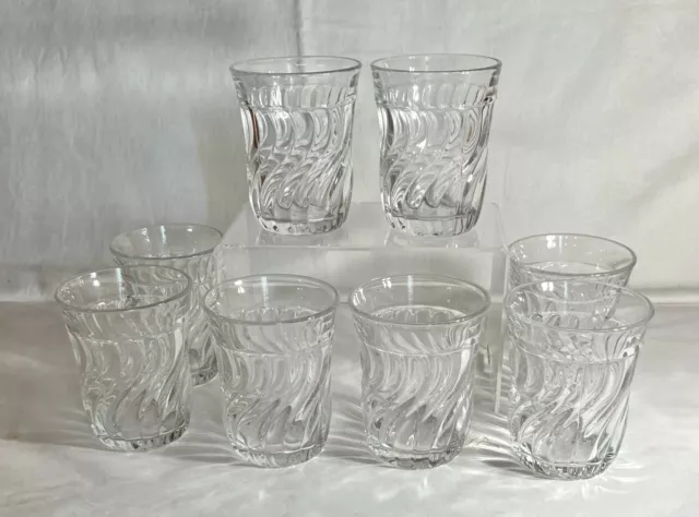 8 Fostoria Crystal Colony 4" 9 oz. Flat Water Tumblers