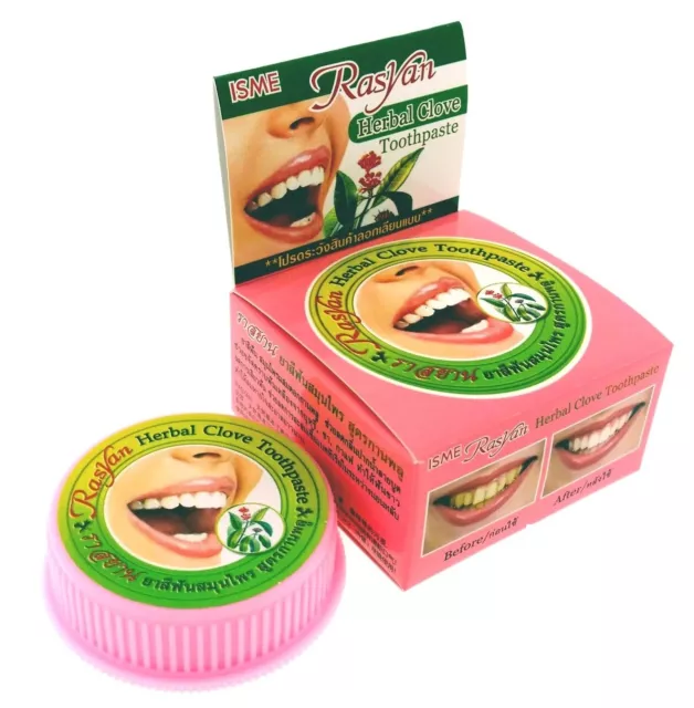 25g Rasyan Herbes Dentifrice Thai Herbal Girofle Soin Dentifrice