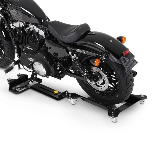 Chariot De Manœuvre Moto Kawasaki Versys 650 - Support Béquille Centrale - 320kg Charge Max - Orange