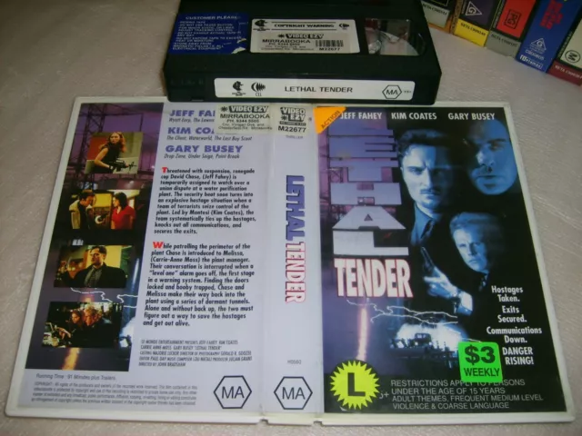 LETHAL TENDER - Rare 1996 Home Cinema Group VHS Issue Gary Busey Action Thriller