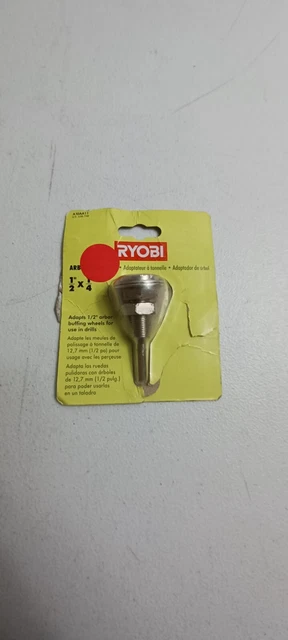 RYOBI A10AA11- 1/2"x1/4" Buffing Arbor Adaptor,  Adapts 1/2" Arbor for Drill Use