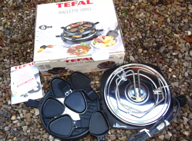 Tefal RE123812 Raclette Grill 6 Cups 220 volts 850 W crepe maker/fondue
