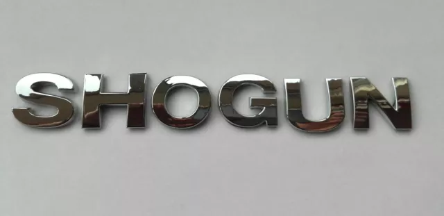 New Chrome 3D Self-adhesive Car Letters badge emblem sticker Spelling SHOGUN