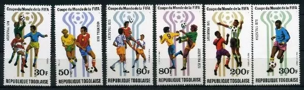 Togo 1300-1305 A postfrisch Fußball #GE489