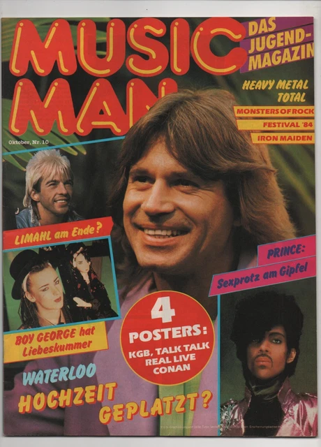 Music Man # 10/1984 Iron Maiden Limahl Boy George  Ambros Prince