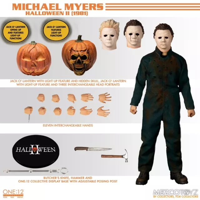 IN STOCK MEZCO Toyz ONE:12 MICHAEL MYERS HALLOWEEN 2 1981 6" FIGURE Halloween II