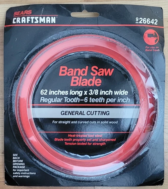 Craftsman 62" X 3/8" X 6 Tpi  Blade P/N 26642 Original Packaging