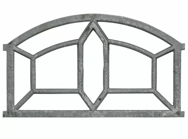 Fenêtre de grange à barreaux fer forgé / rouille style antique 89cm (o)