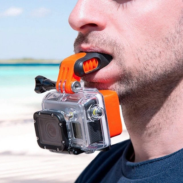 Mouth Mount Conspicuous Portable Camera Accessories Surfing Mouthpiece Bite J9I3 2
