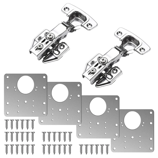 Cerniera in acciaio inox premium set piastra di riparazione per mobili fissaggio sicuro