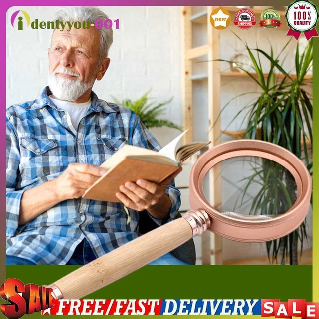 Lupa lupa de lente óptica de mano 20X/15X/10X para lectura