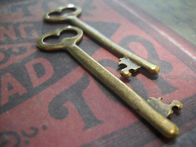 Skeleton Key Pendants Bronze Keys Steampunk Keys Bulk Skeleton Keys Lot 5/12/25