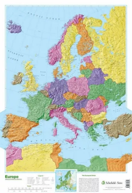 Map of Europe - New Poster - J245z