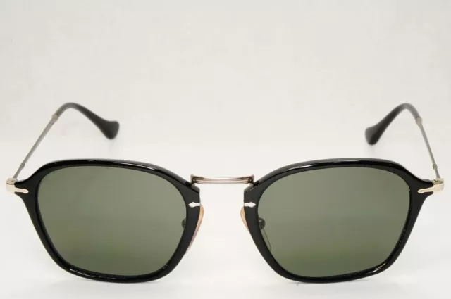 Persol Sunglasses 2012 Polarized Reflex Edition Black Grey Green 3047-S 95/58 2