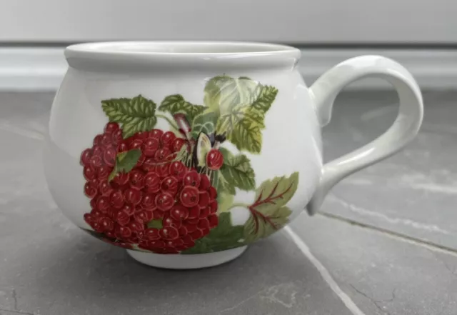 NEW Portmeirion Pomona The Red Currant Romantic Footed Cup ORANGE STAMP