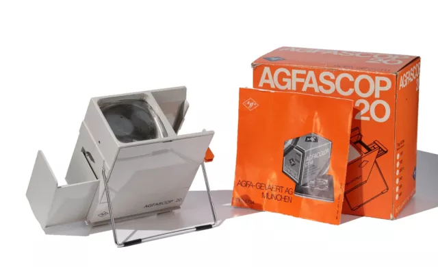 Agfa Agfascop 20 Diabetrachter Slide Viewer - inklusive OVP und Anleitung