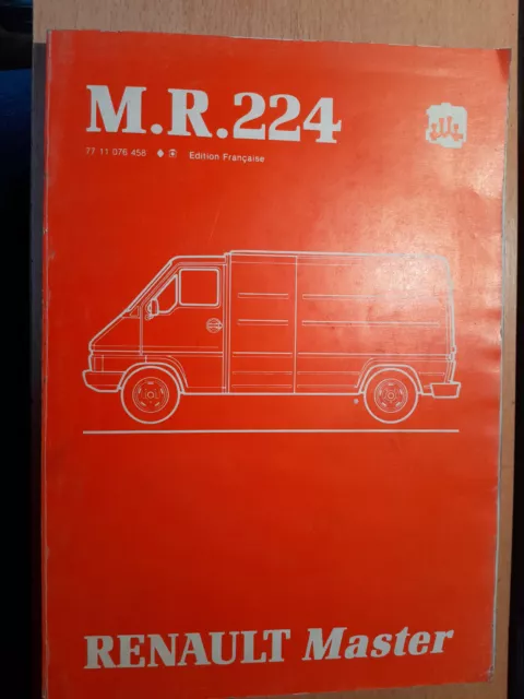 Renault MASTER 1 : Manuel réparation d'atelier mécanique MR 224 - 1984