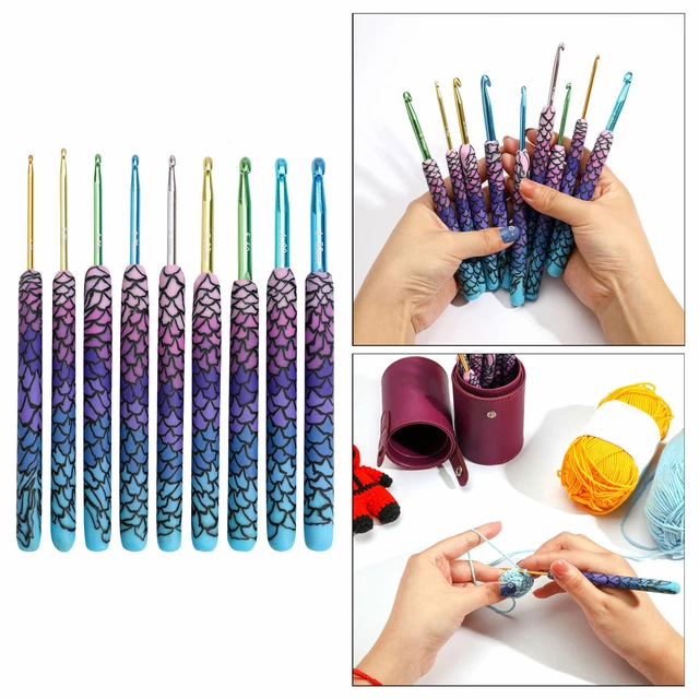 Set 36 Ganci Per Maglia E Telai - Uncini E Aghi Con Occhiello Grande - Foto 11