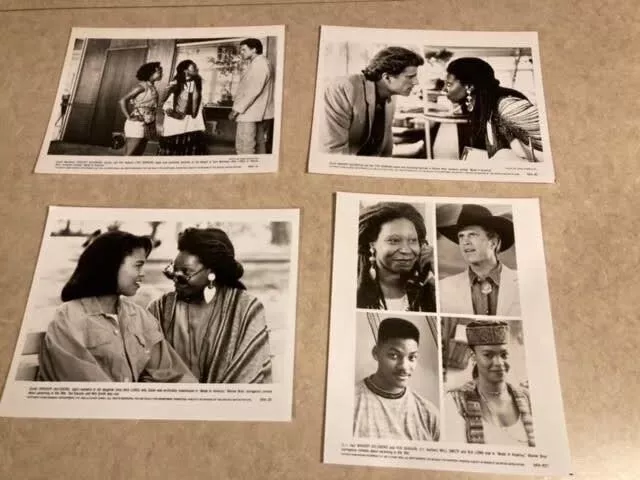 Made in America 1993 B/w 4 Press Photos Whoopi Goldberg Will Smith Ted Danson