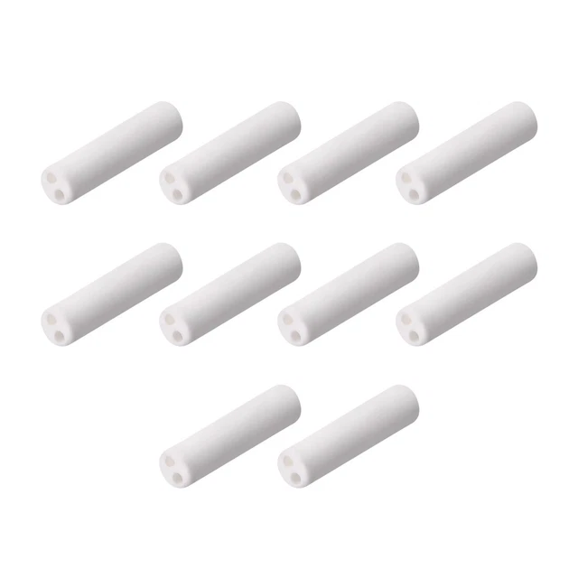Da 1 mm dia isolamento ceramico tubo foro doppio isolatore porcellana tubo 10 pz