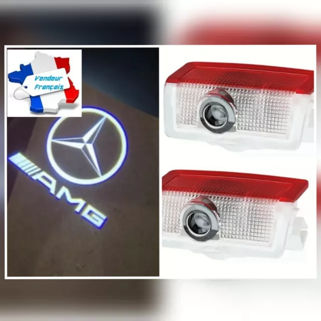 2x LED COURTOISIE PORTE PROJECTEUR MERCEDES AMG  W176 W246 W205 W212 W213 W166