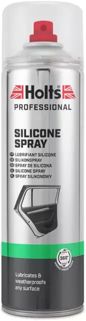 Holts Professional Silicone Spray protects Rubber Lubricates PVC Metal 500ml UK