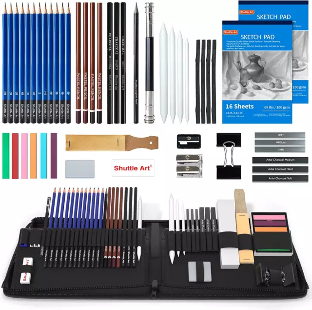 116 PCS Kit Crayon Dessin Professionnel Complet Avec Crayons De
