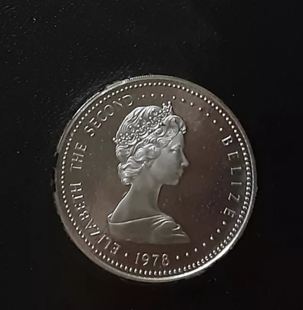 Silbermünze Königin Elisabeth II, 25. Jubiläum BELIZE