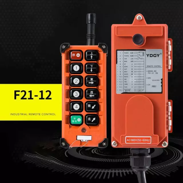 F21-12 DC24 Single Emitters Hoist Crane Radio Wireless Remote Control 2