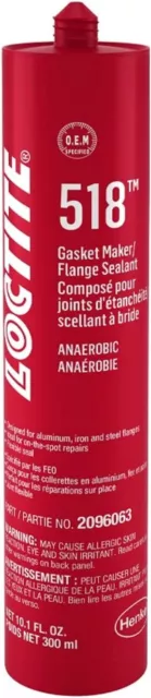 Loctite 518 Non-Corrosive Anaerobic Gasket Maker Flange Sealant, 300 Milliliter