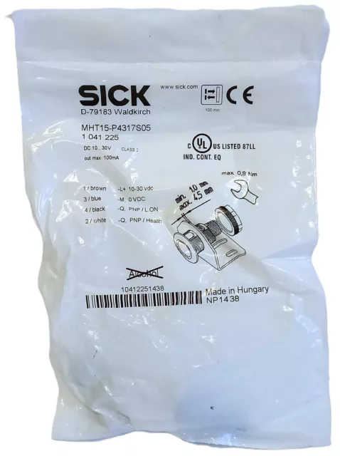 Sick MHT15-P4317S05 10-30VDC  Photoelectric Sensor