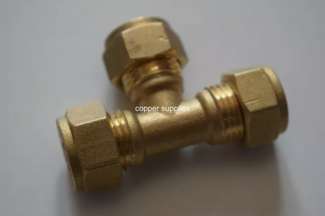8mm- 22mm Brass Compression Fittings-Straight Elbow ,tee,plumbing,copper pipe