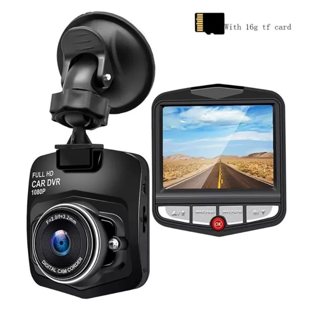Caméra Embarquée Dashcam Full Hd 1080 Vision Jour et Nuit Voiture Sécurité