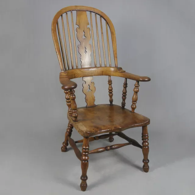 Rare 19th Century Yew, Elm and Ash Windsor Chair c. 1850