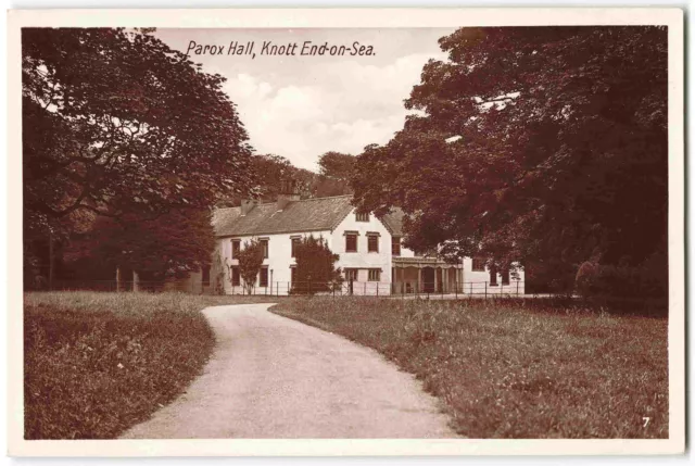 Parox Hall Knott End On Sea Lancashire Morecambe Bay - Real Photo Postcard S06